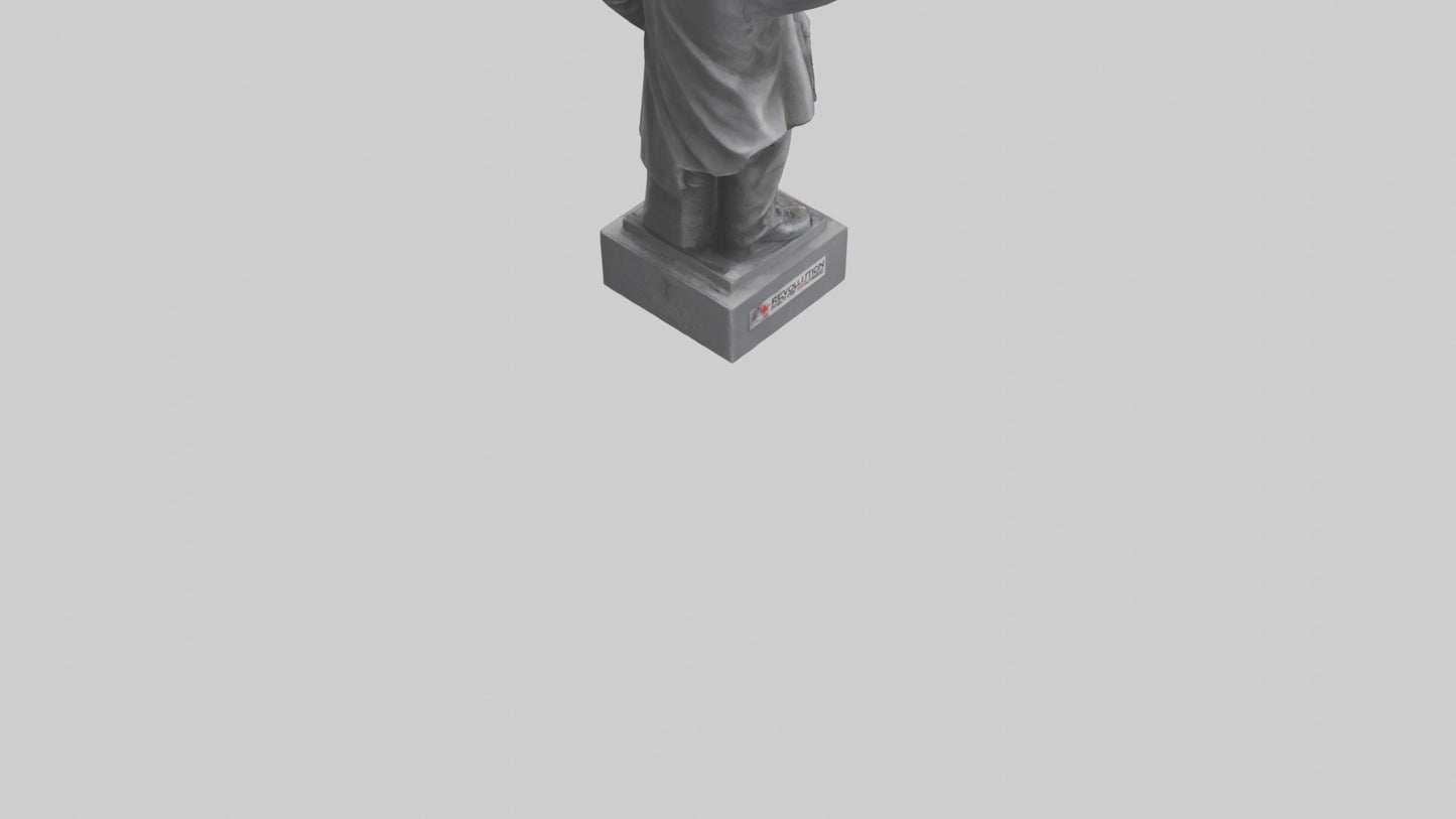 3D model Revolution for Change statue model VR / AR / low-poly