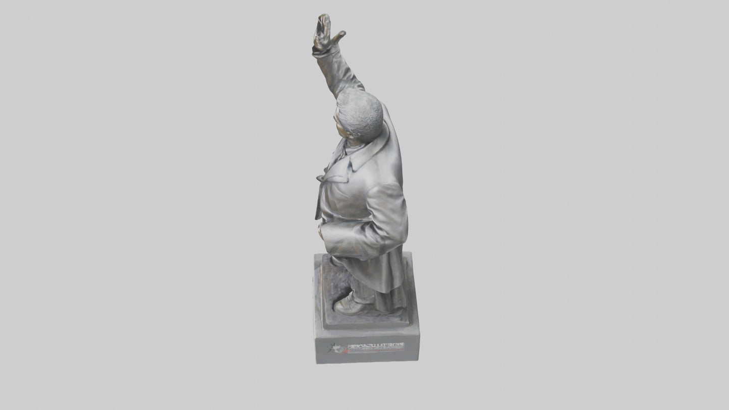 3D model Revolution for Change statue model VR / AR / low-poly