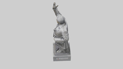 3D model Revolution for Change statue model VR / AR / low-poly