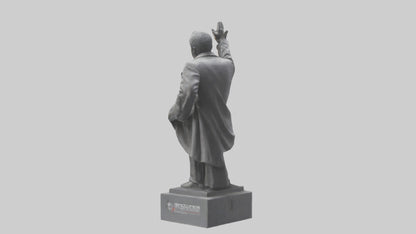 3D model Revolution for Change statue model VR / AR / low-poly
