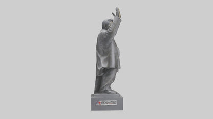 3D model Revolution for Change statue model VR / AR / low-poly