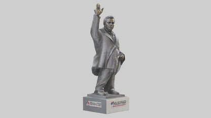 3D model Revolution for Change statue model VR / AR / low-poly