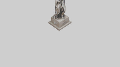 3D model Revolutionaries of Hope statue model VR / AR / low-poly