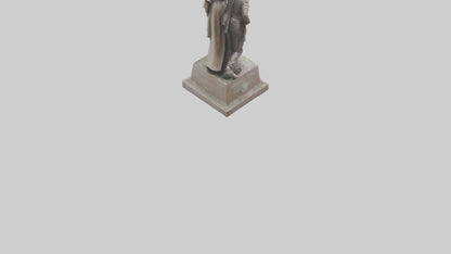 3D model Revolutionaries of Hope statue model VR / AR / low-poly