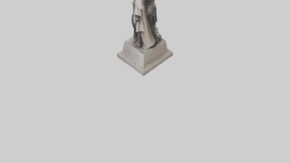 3D model Revolutionaries of Hope statue model VR / AR / low-poly