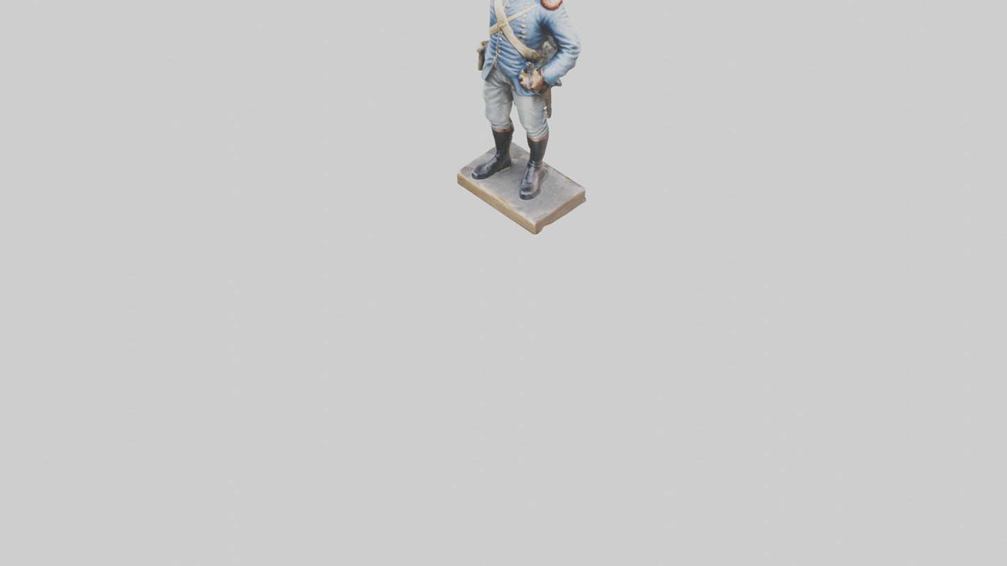 3D model Revolutionary Battle Soldier Statue model VR / AR / low-poly