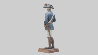 3D model Revolutionary War Soldier Statue model VR / AR / low-poly