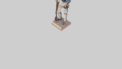 3D model Revolutionary War Soldier Statue model VR / AR / low-poly