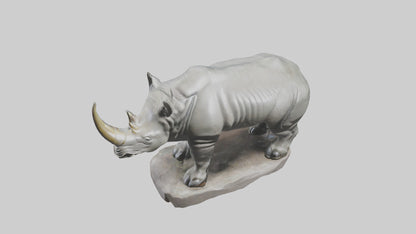 3D model Rhino statue model VR / AR / low-poly