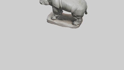 3D model Rhino statue model VR / AR / low-poly