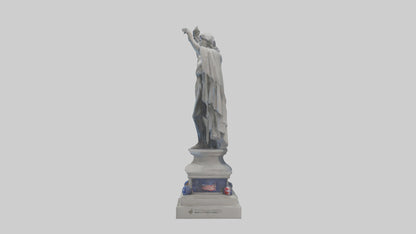 3D model Rise of Democracy statue model VR / AR / low-poly