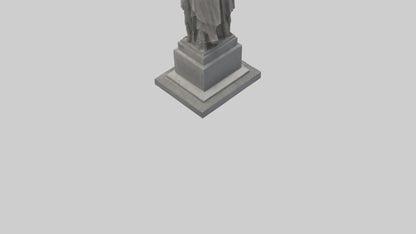 3D model Rise of the People monument model VR / AR / low-poly