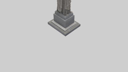 3D model Rise of the People monument model VR / AR / low-poly