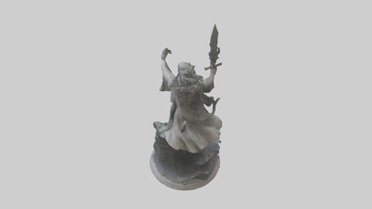 3D model Rise of the Unbound statue model VR / AR / low-poly