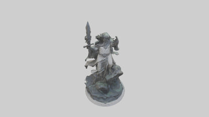 3D model Rise of the Unbound statue model VR / AR / low-poly