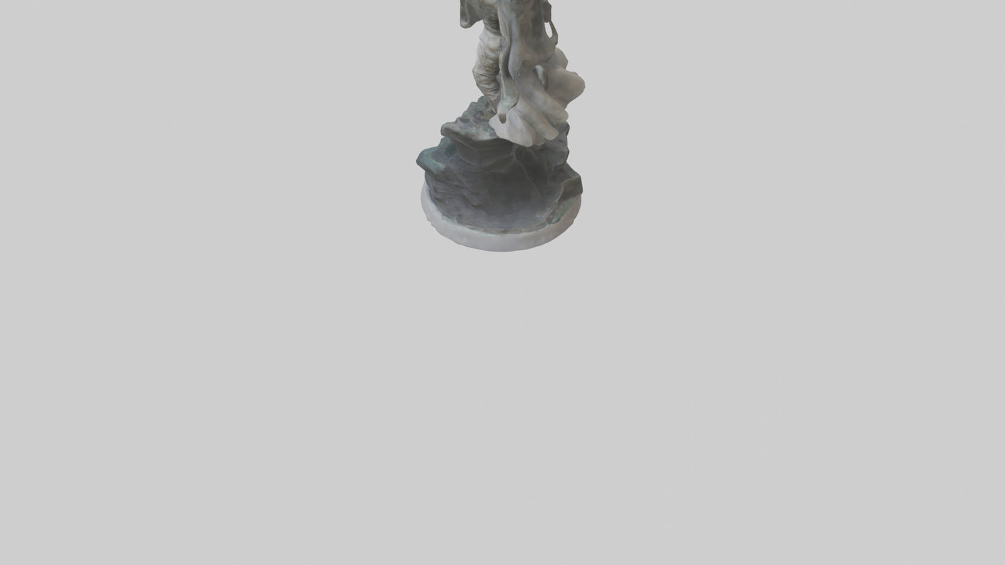 3D model Rise of the Unbound statue model VR / AR / low-poly