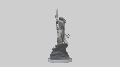 3D model Rise of the Unbound statue model VR / AR / low-poly
