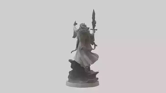 3D model Rise of the Unbound statue model VR / AR / low-poly