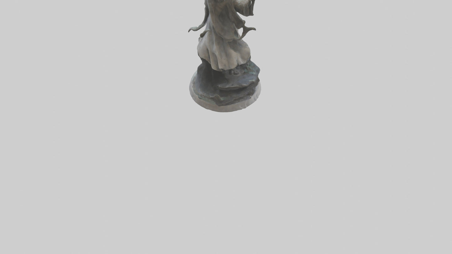 3D model Rise of the Unbound statue model VR / AR / low-poly