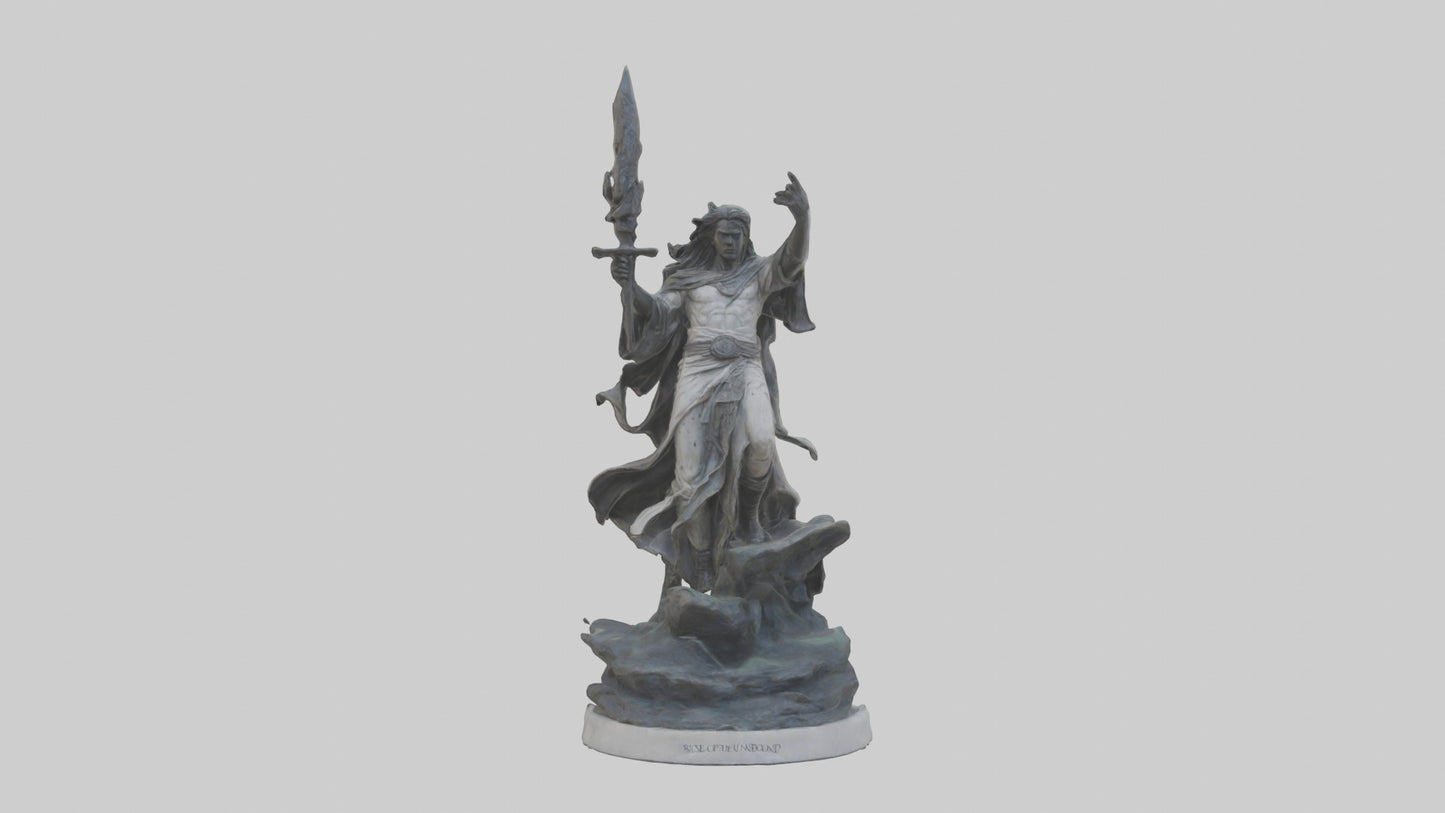 3D model Rise of the Unbound statue model VR / AR / low-poly