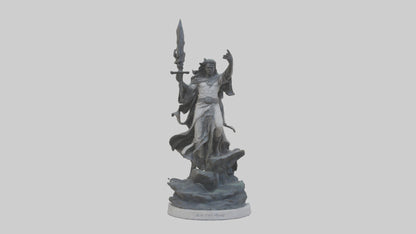 3D model Rise of the Unbound statue model VR / AR / low-poly