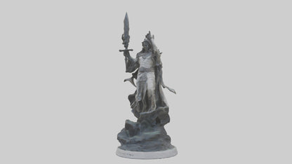 3D model Rise of the Unbound statue model VR / AR / low-poly