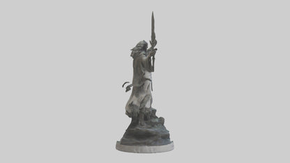 3D model Rise of the Unbound statue model VR / AR / low-poly