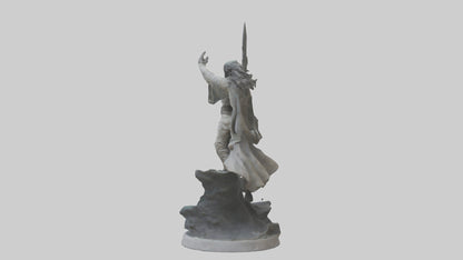 3D model Rise of the Unbound statue model VR / AR / low-poly