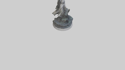 3D model Rise of the Unbound statue model VR / AR / low-poly