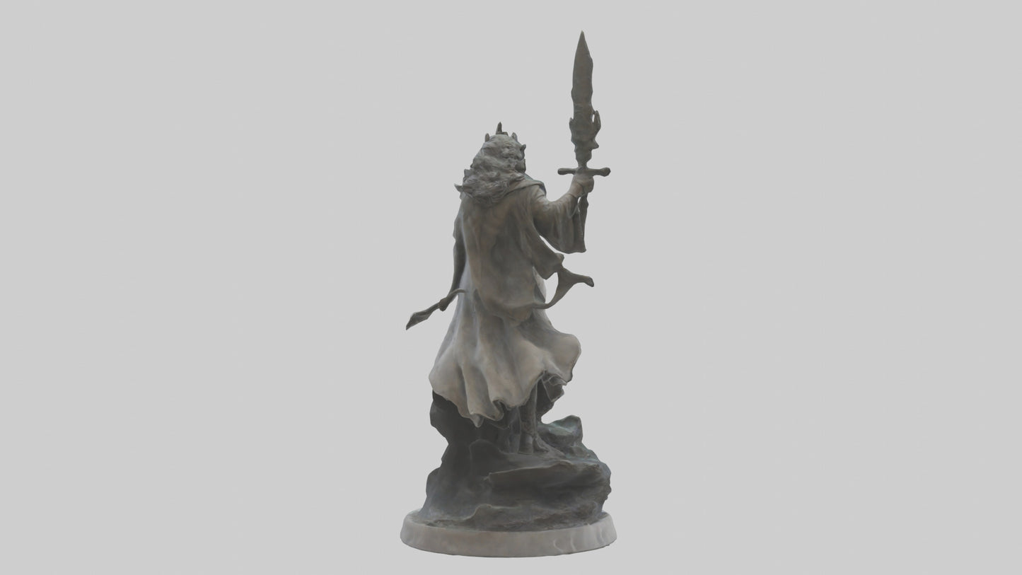 3D model Rise of the Unbound statue model VR / AR / low-poly