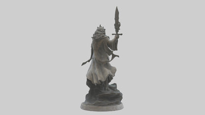 3D model Rise of the Unbound statue model VR / AR / low-poly