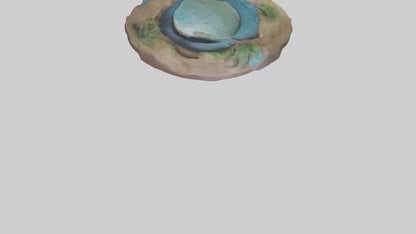 River Bank Sculpture model VR / AR / low-poly