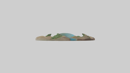 River Bank Sculpture model VR / AR / low-poly