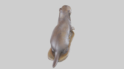 River Otter statue model VR / AR / low-poly