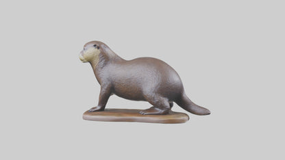 River Otter statue model VR / AR / low-poly