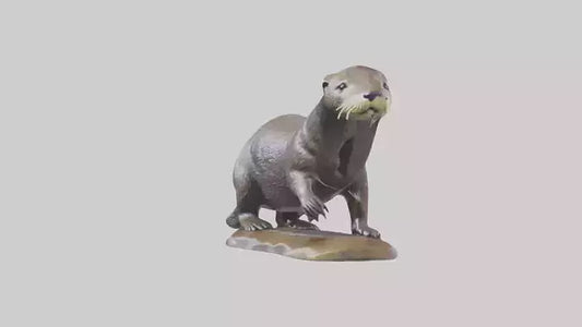 River Otter statue model VR / AR / low-poly