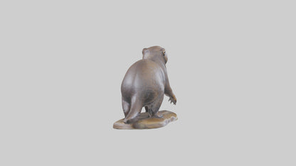 River Otter statue model VR / AR / low-poly