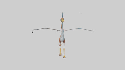 3D model Roadrunner running model VR / AR / low-poly