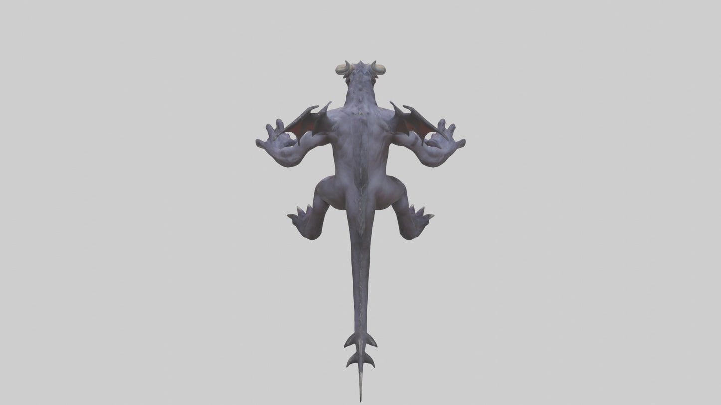 3D model Roaming Demon Beast model VR / AR / low-poly