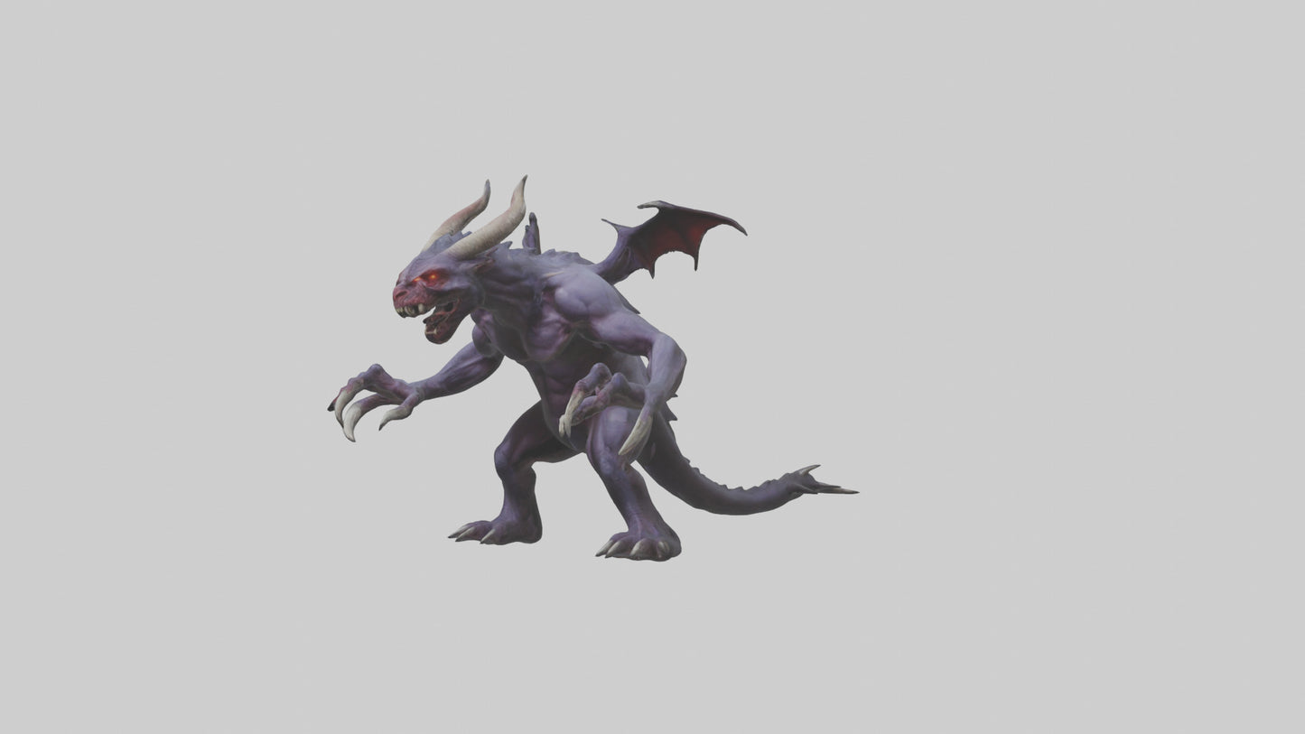 3D model Roaming Demon Beast model VR / AR / low-poly
