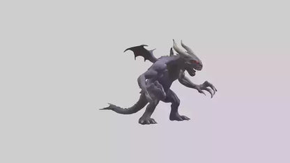 3D model Roaming Demon Beast model VR / AR / low-poly