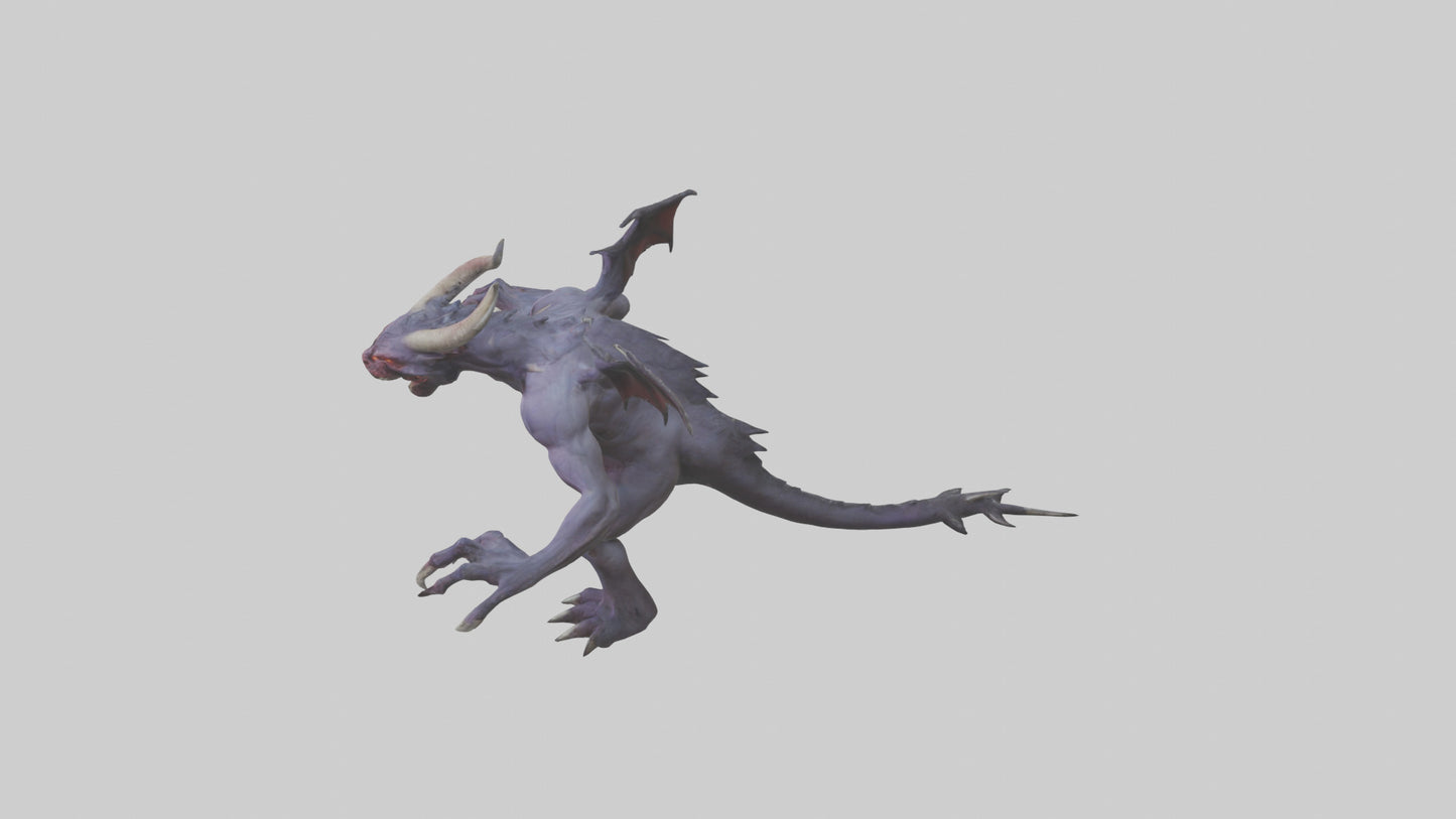 3D model Roaming Demon Beast model VR / AR / low-poly