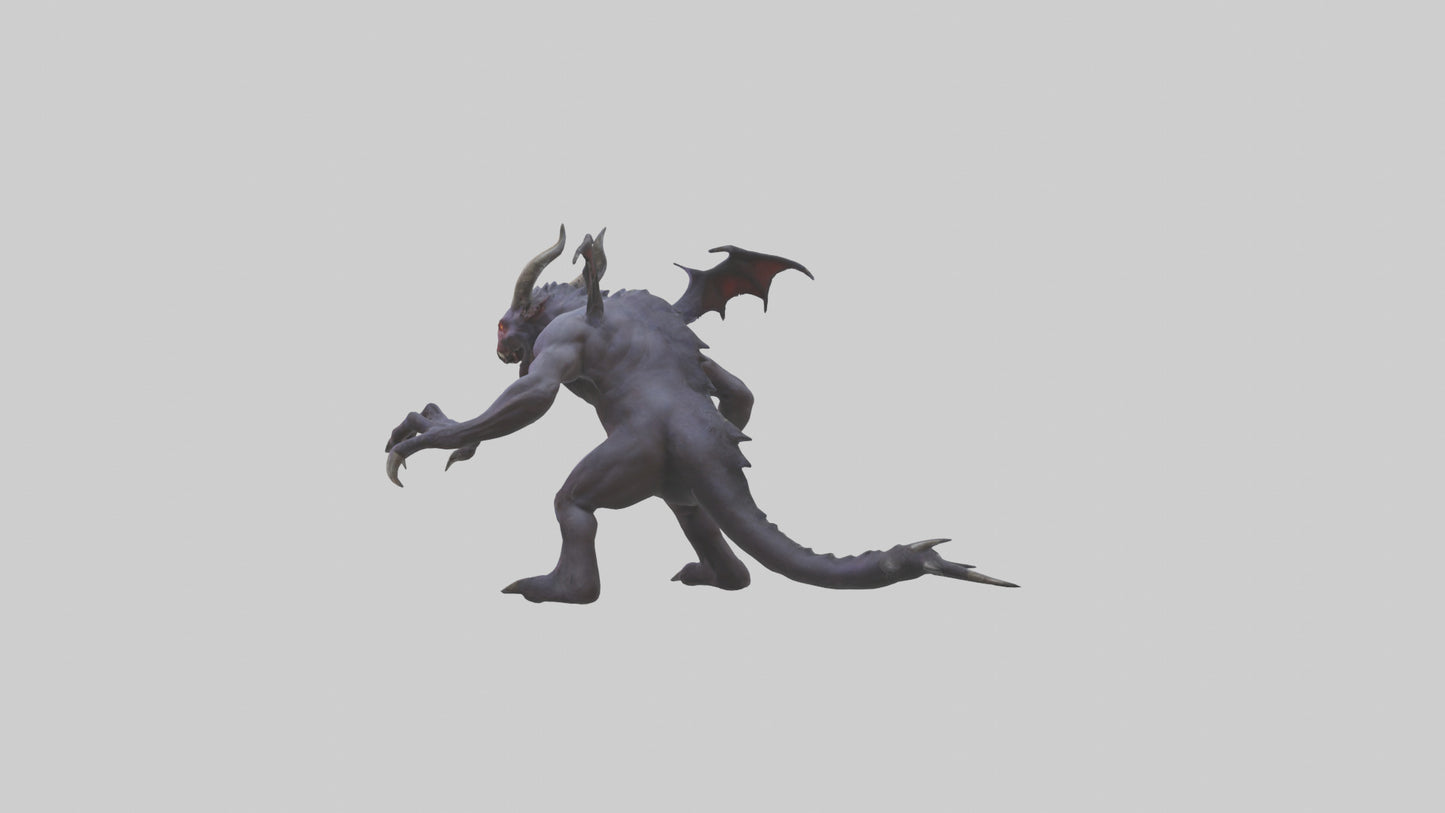 3D model Roaming Demon Beast model VR / AR / low-poly