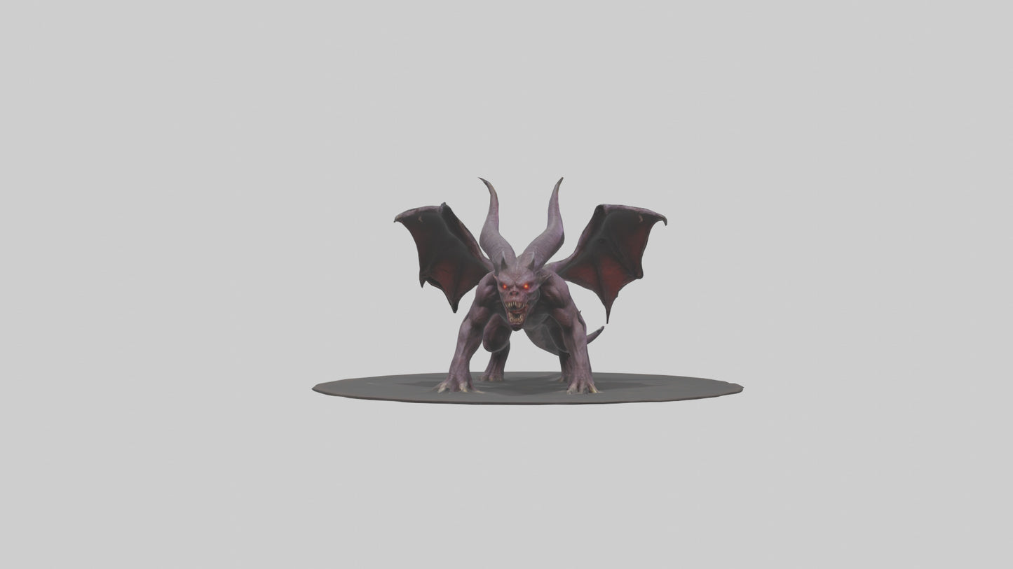 3D model Roaming Demon Beast model VR / AR / low-poly