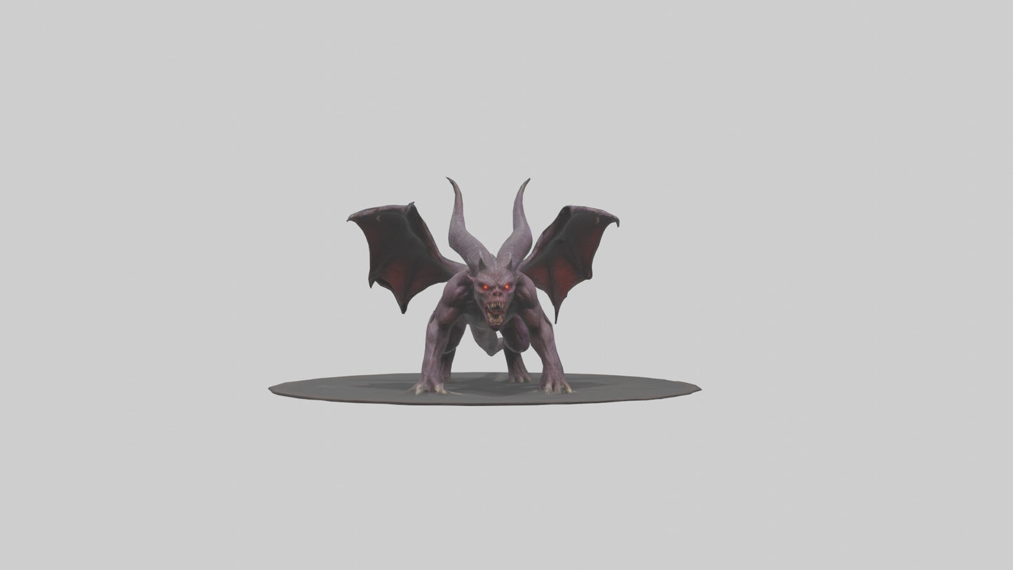 3D model Roaming Demon Beast model VR / AR / low-poly