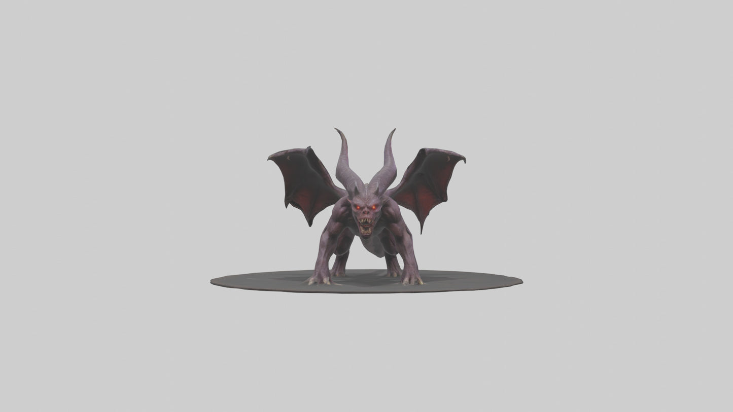 3D model Roaming Demon Beast model VR / AR / low-poly