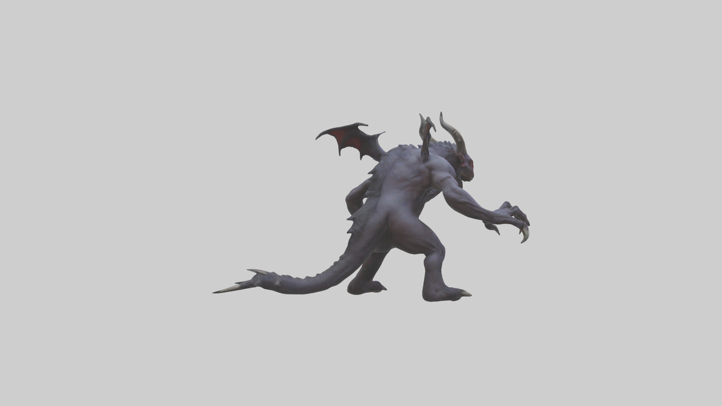 3D model Roaming Demon Beast model VR / AR / low-poly