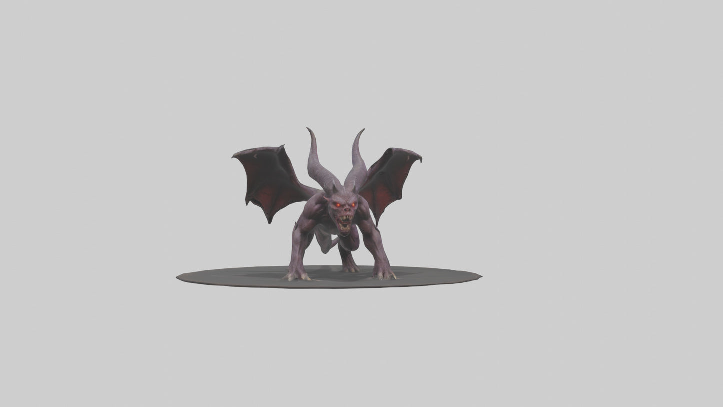 3D model Roaming Demon Beast model VR / AR / low-poly