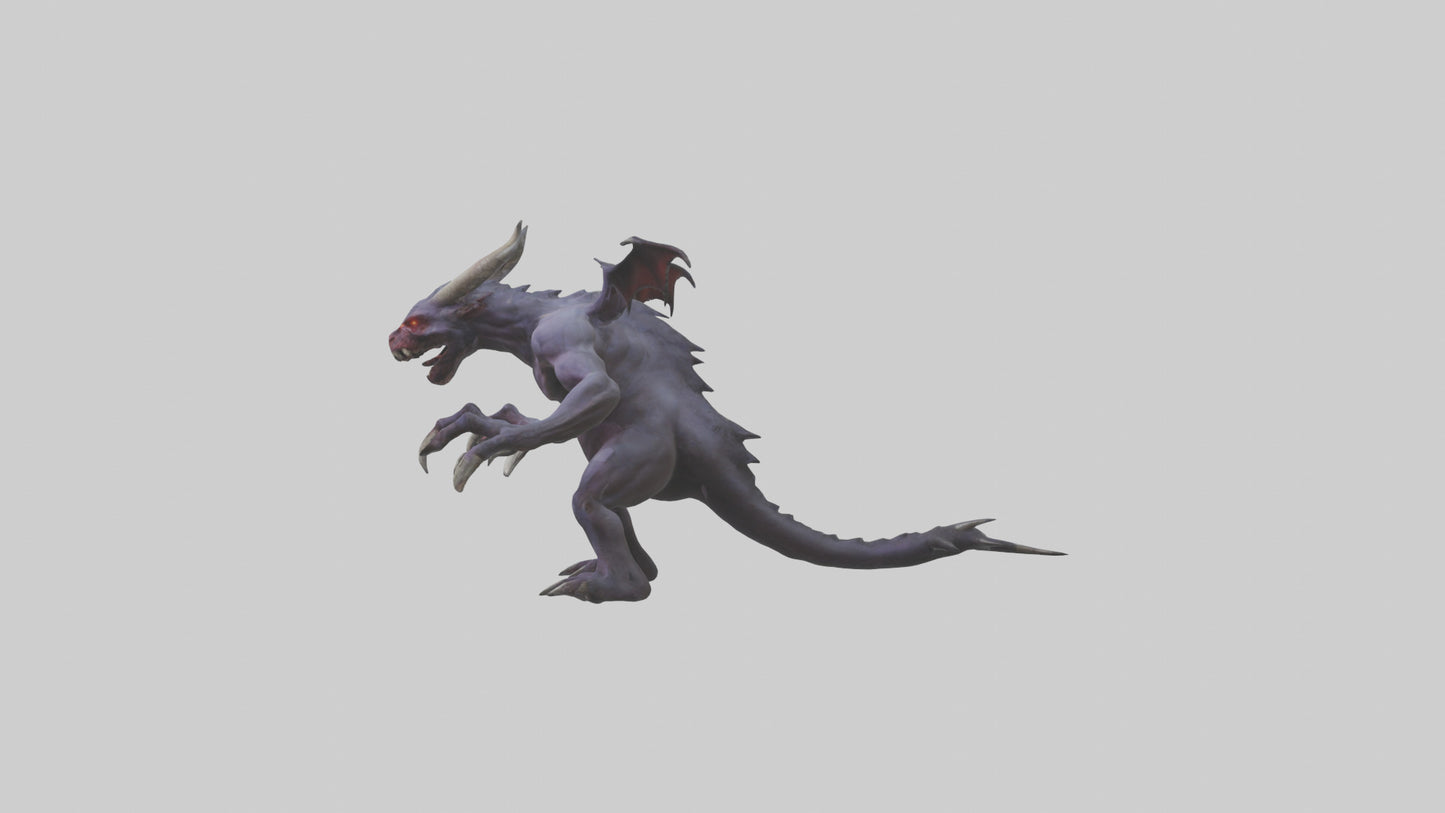 3D model Roaming Demon Beast model VR / AR / low-poly