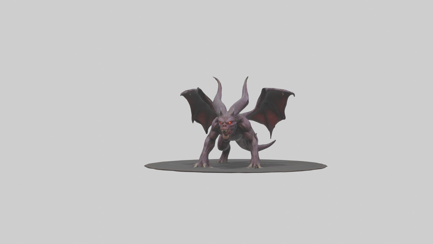 3D model Roaming Demon Beast model VR / AR / low-poly